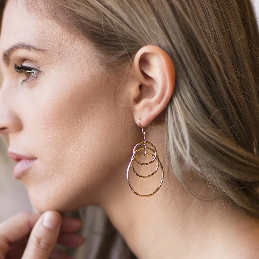 Triple Hoops Earrings