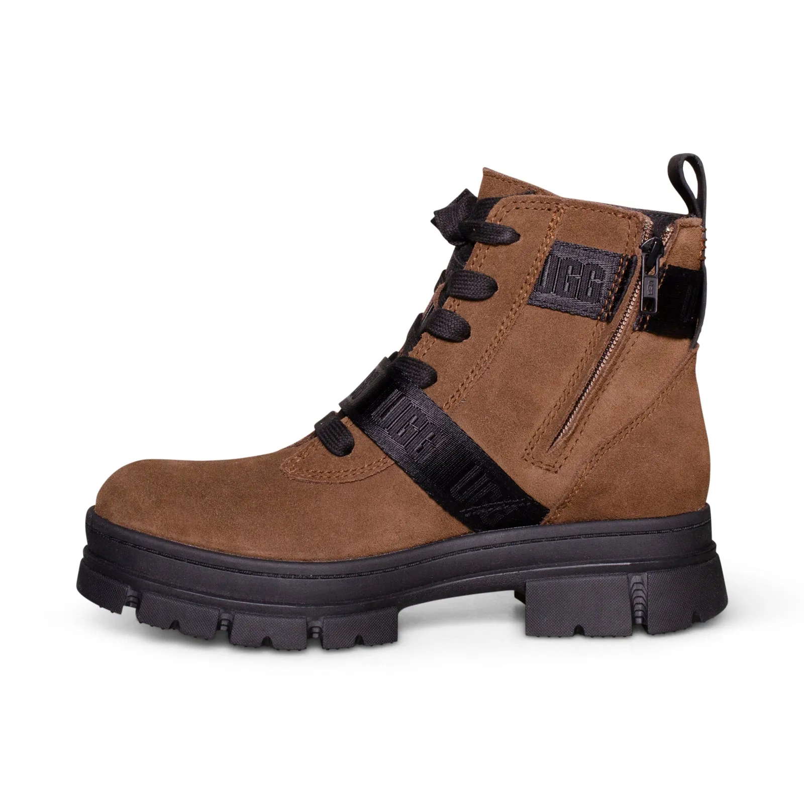 UGG Ashton Lace Up Dark Earth Boots - Women's