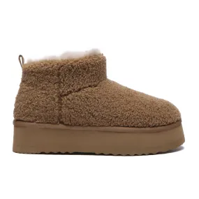 Ultra Mini TeddyFluff Platform UGG Boots