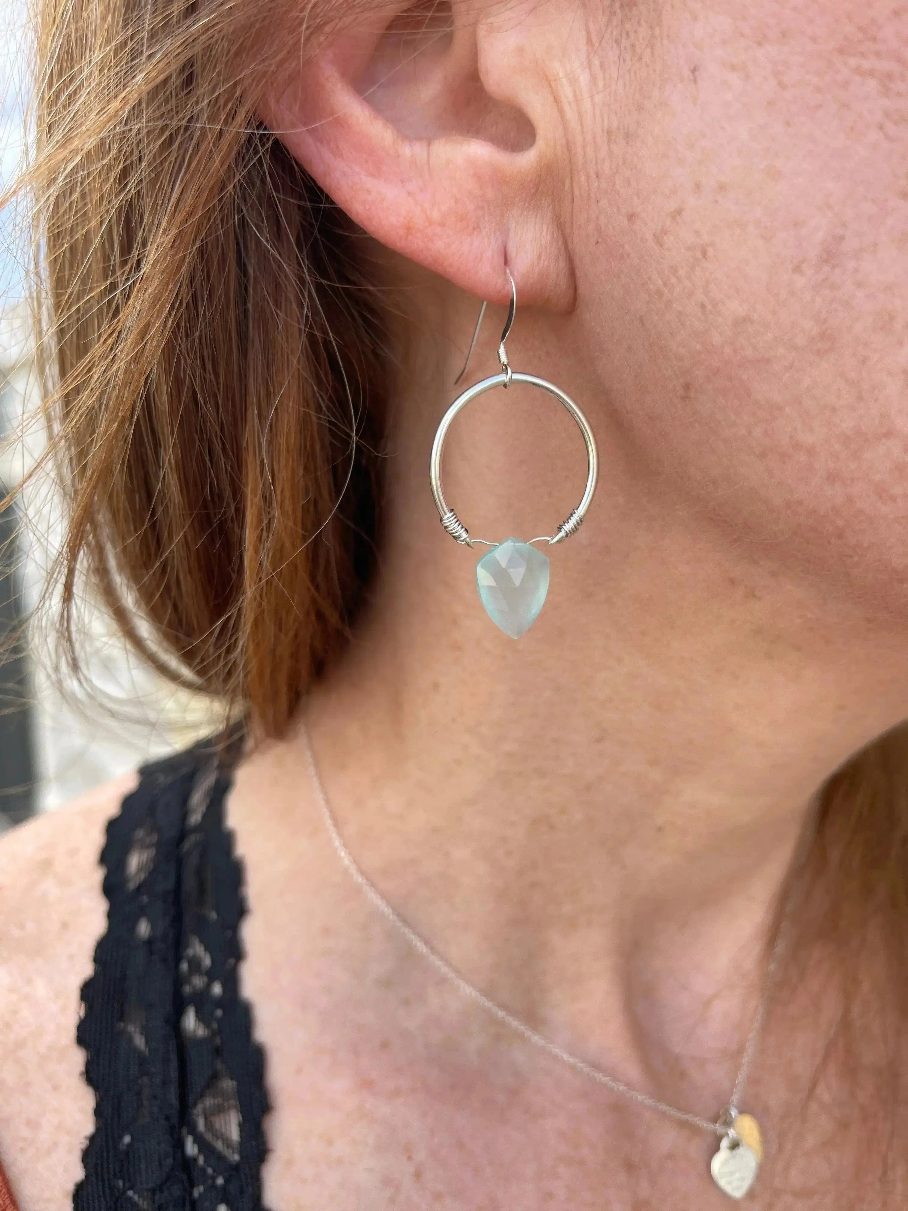 Unlimited Gemstone Shield Earrings