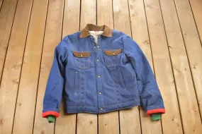 Vintage 1970s Sherpa Lined Denim Jacket / Vintage Denim / Streetwear / Vintage Fall Outerwear / Fall Jacket / Key Imperial Denim