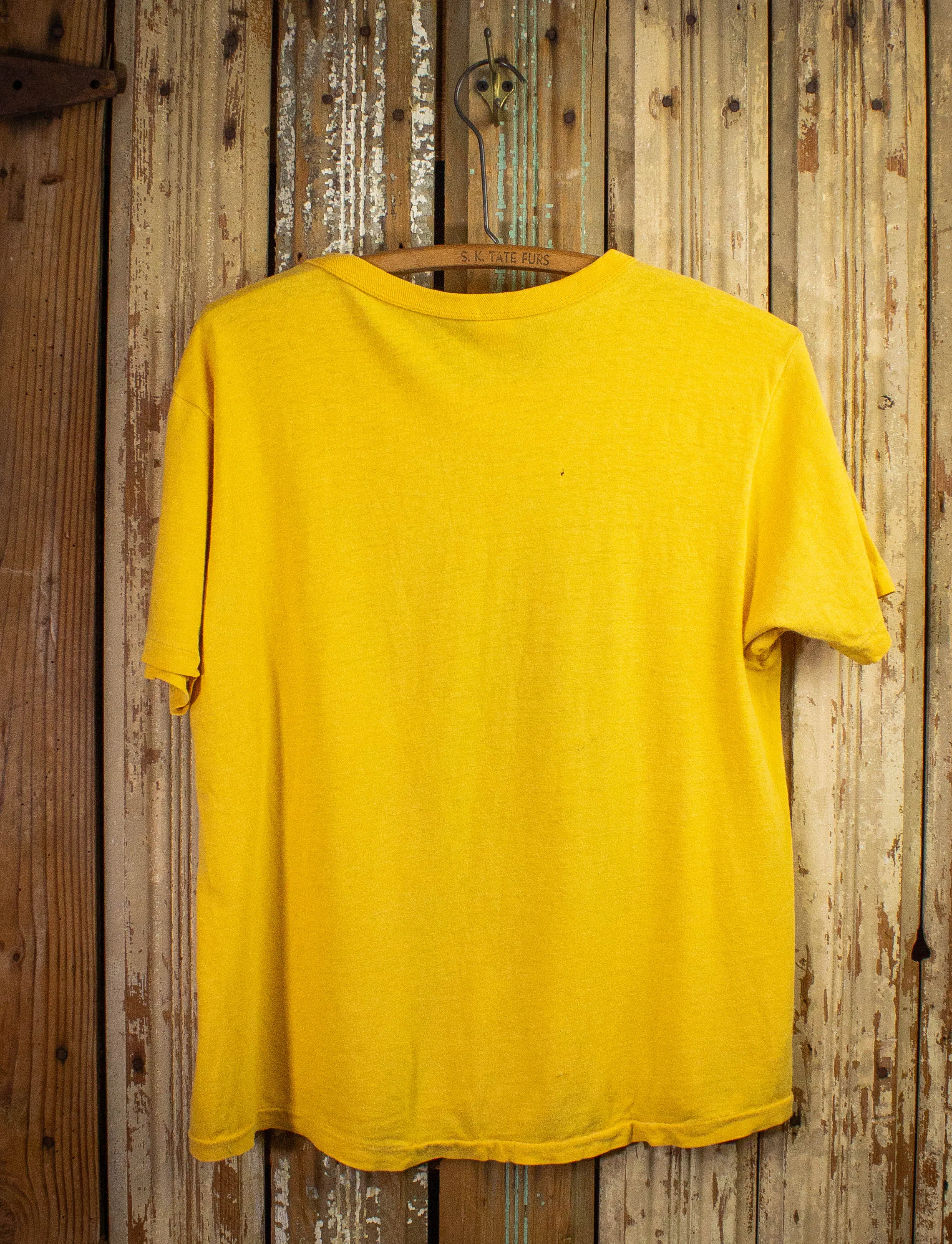 Vintage Beatles Away With Words T Shirt 70s Yellow Medium