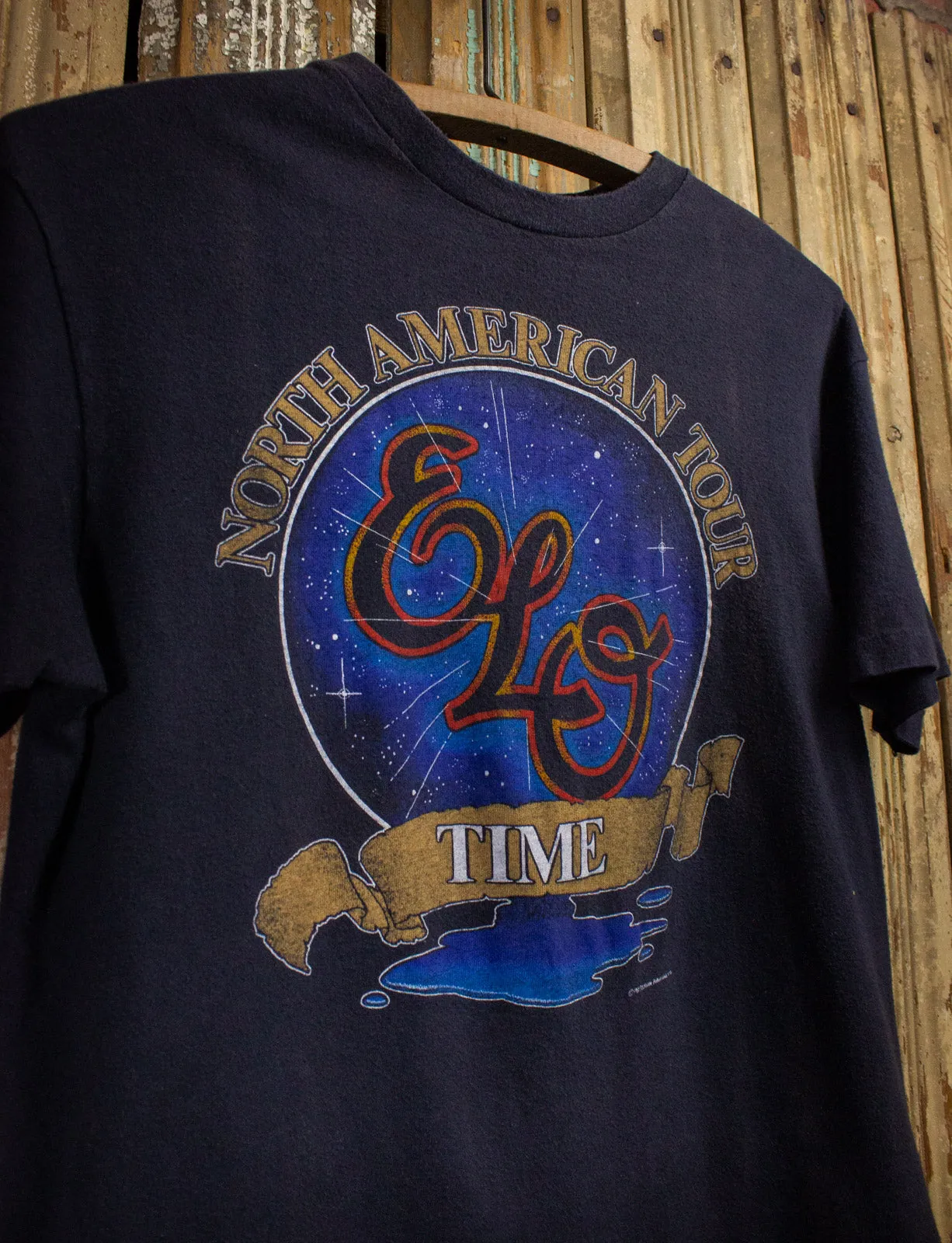 Vintage Electric Light Orchestra Time Tour Concert T Shirt 1981 Black Small