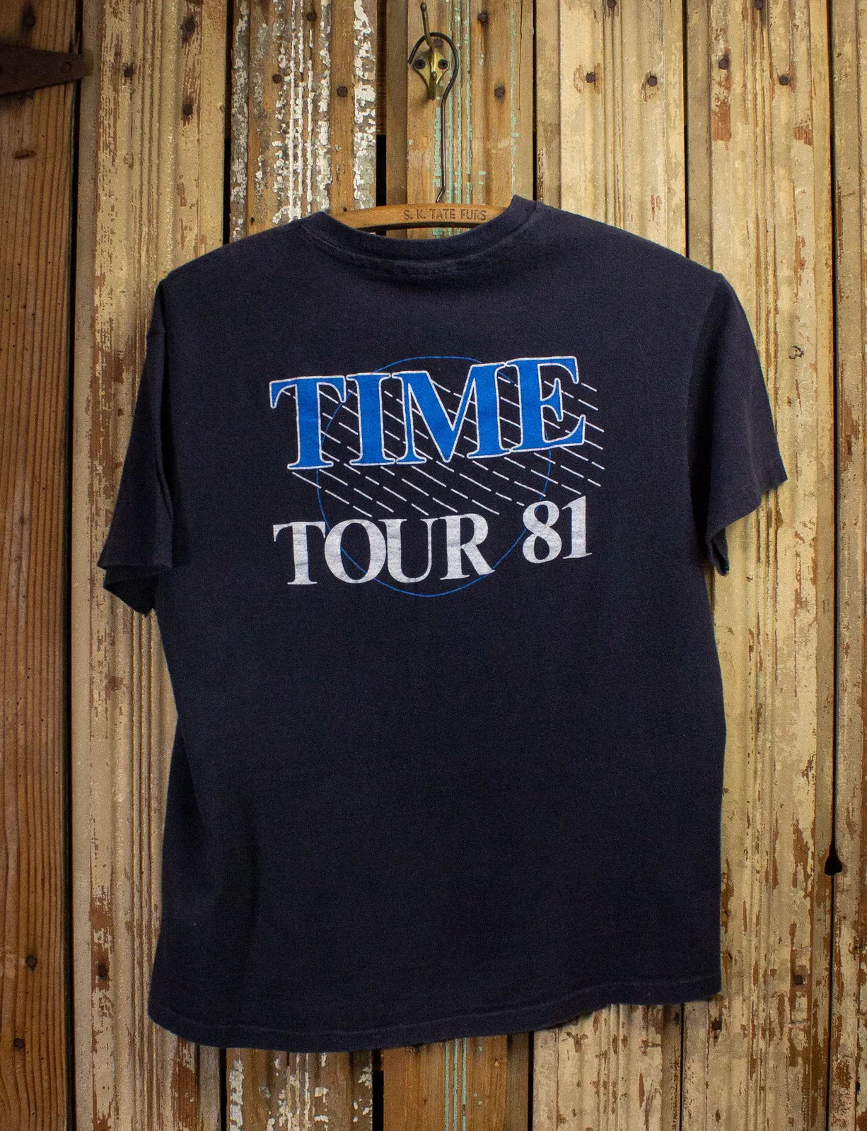 Vintage Electric Light Orchestra Time Tour Concert T Shirt 1981 Black Small