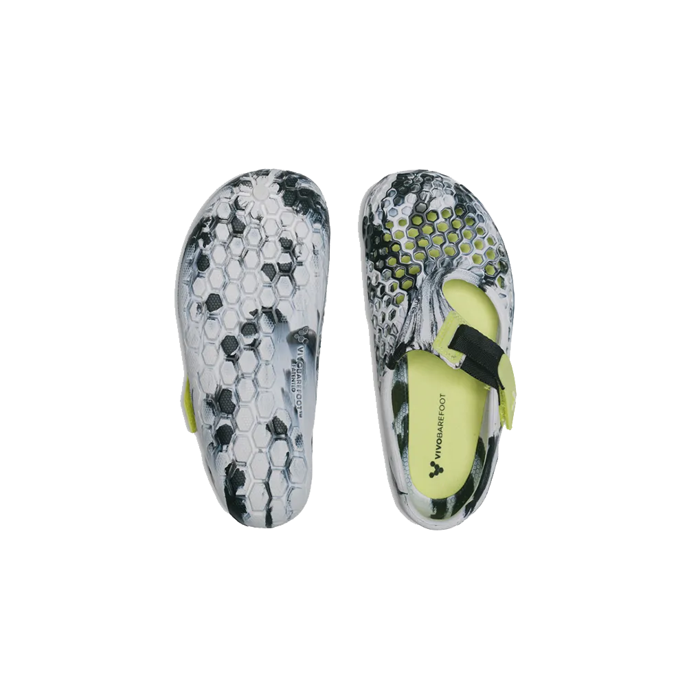 Vivobarefoot Ultra Bloom Preschool Obsidian White