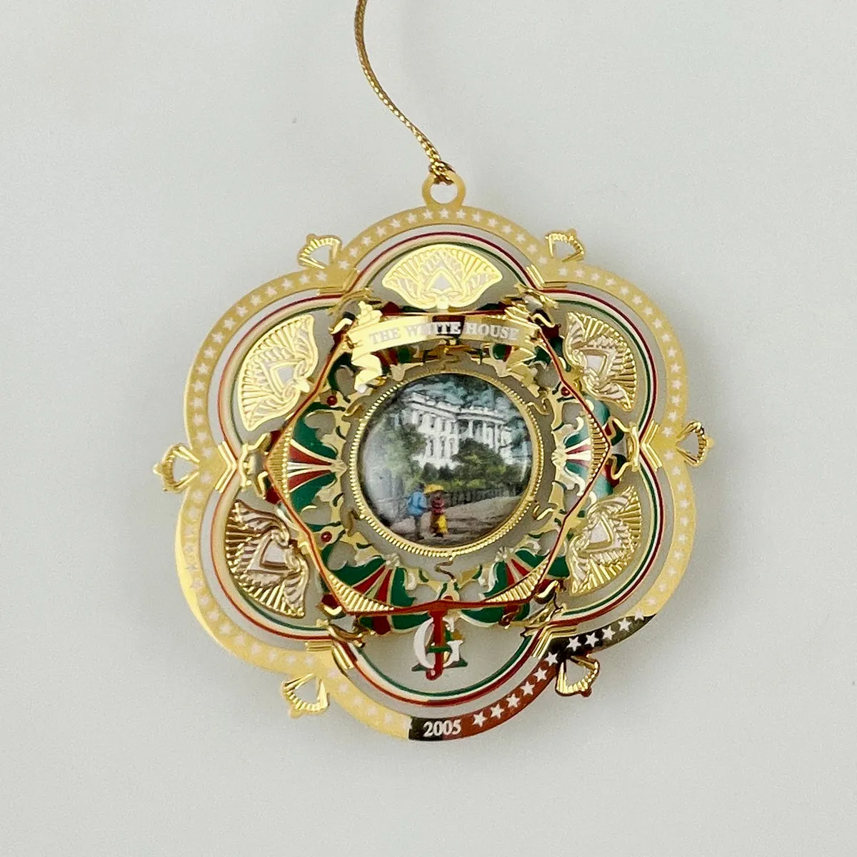 White House Christmas Ornament 2005