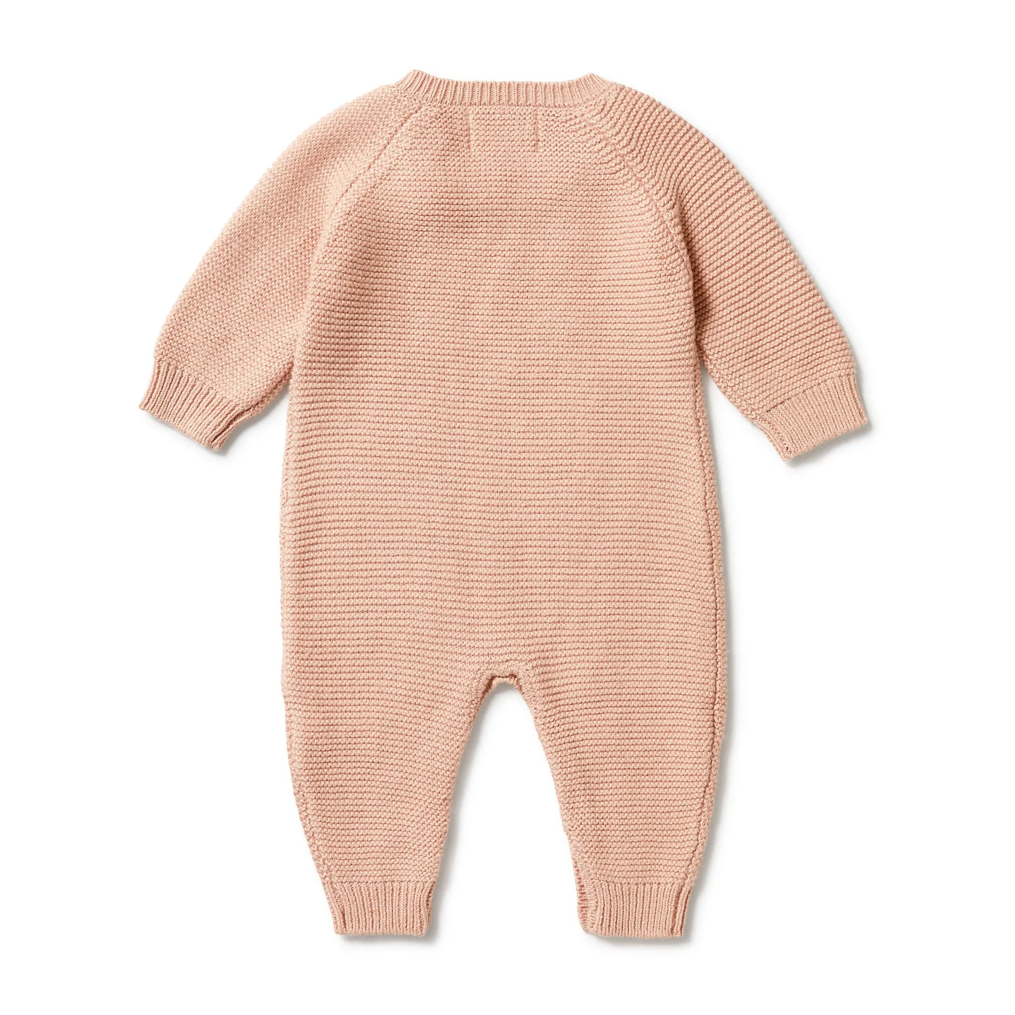 Wilson & Frenchy Knitted Cable Growsuit - Rose