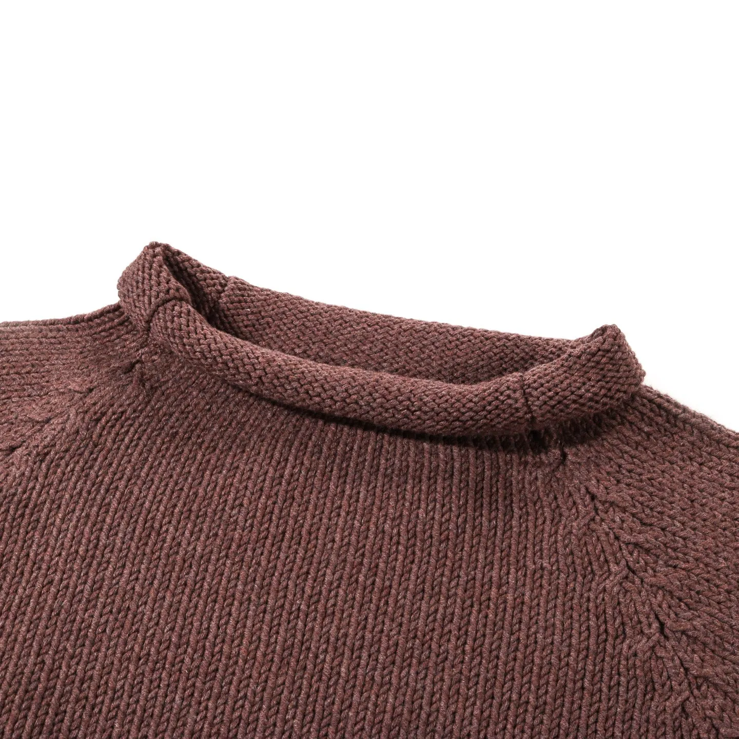 XENIA TELUNTS FISHERMAN SWEATER BROWN