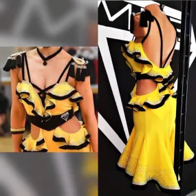 Yellow & Black Rhythm Dress